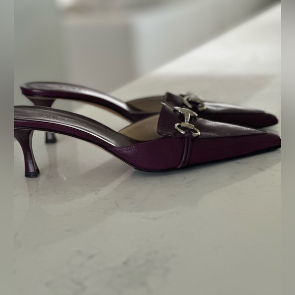 Auth Gucci Horsebuilt leather mules size 8 - Picture 4 of 6